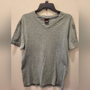 Tony Hawk Light Green V-Neck Cotton Blend Everyday Casual T-Shirt Men's Medium